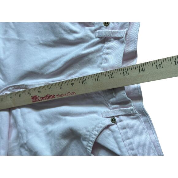 VTG Chic Womens 16 Average Pink Denim Jean Shorts Mom Fit Flat Front Summer - Picture 6 of 9